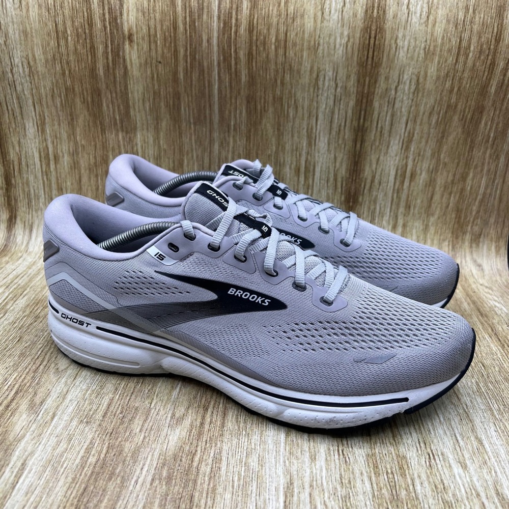 Brooks Ghost 15 Men's Size 12 2E Running Shoes Grey Sneakers 1103932E098